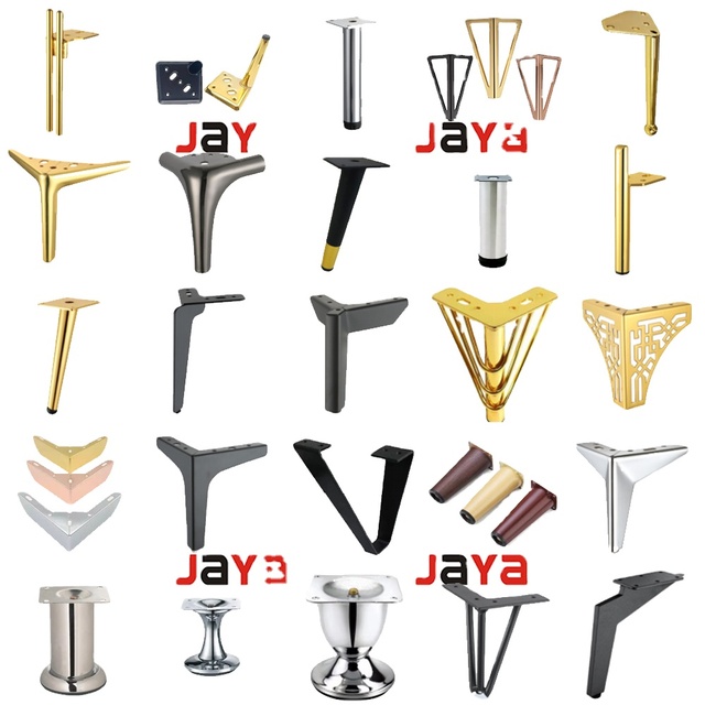 JAYA Desk Legs Sofa Legs Wardrobe Replacement Gold Black Couch Kitchen Cabinet Sofa Legs Metal TV Standard Modern for Cabinet