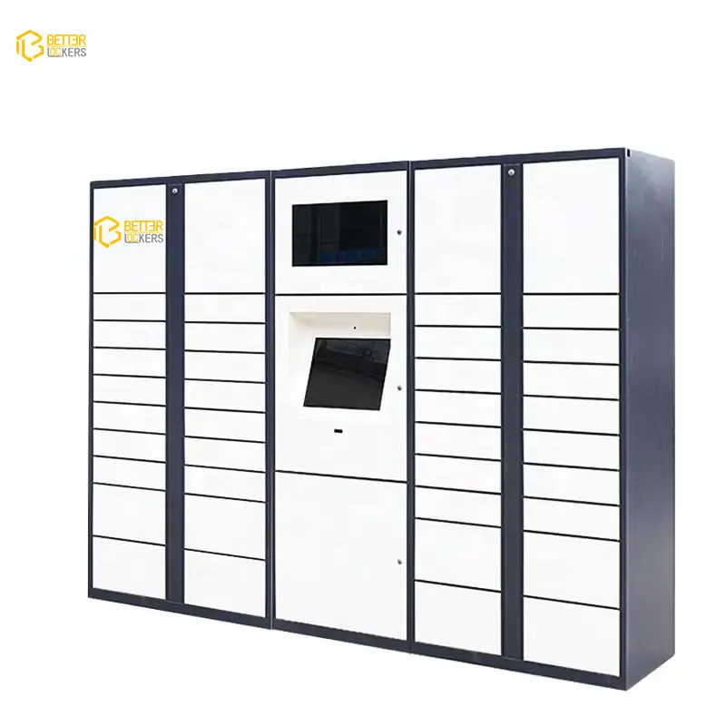 Steel Large parcel Drop Slot Mail Box with Parcel Compartment locker