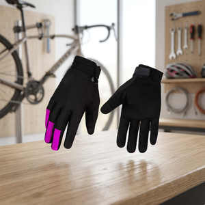 Gants de motocross en cuir tactiles pour la course - Gants de vélo tout-terrain antidérapants pour le VTT, la descente et les sports de plein air - Product Image 4