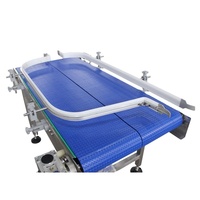 Konveyor Penyangga Sabuk Kawat Baja Tahan Karat Modular Linear untuk Pengolahan Makanan dan Pendinginan