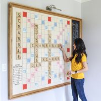 Jeu de puzzle mural géant en bois massif moderne, jeu de puzzle DIY pour l'entraînement cérébral