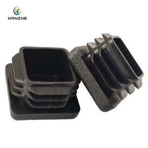 ปลั๊กปิดท่อเหลี่ยม HANZHE ขนาด 32x32 มม. สีดำ PE ทนทาน สำหรับป้องกันท่อ - Product Image 1