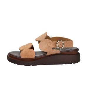 Ariel Women's Low Sandal Camel 35 <b>Flat</b> Sandals 4 Cm Heel - Product Image 1