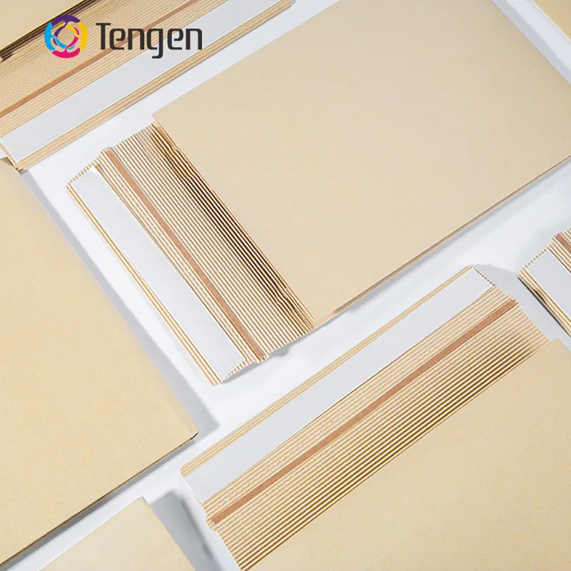 Экологически чистый жесткий пакет Tengen для курьерской накладной, 100% Компостируемый гофрированный конверт для доставки