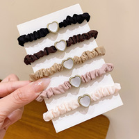 Ikat Rambut Kuncir Kuda Wanita dan Anak Perempuan Warna Hitam Bahan Kain Tali, Harga Pabrik, Model Topknot
