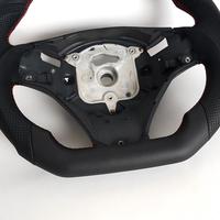 2008-2013 pour les modèles E Chassis E90. Volant de voiture sport en cuir pleine fleur, style D-Shaped, à fond plat, pour modification et amélioration