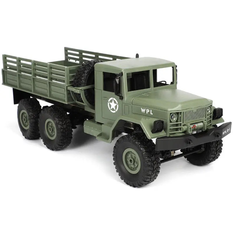 Camión de control remoto RC, vehículo militar transportador todoterreno Monster 6WD táctico 2,4G Rock Crawler, juguetes electrónicos, regalo para niños