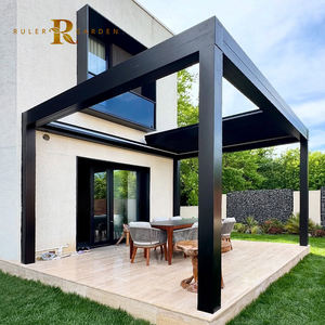 Pergola d'extérieur rétractable en aluminium Pergolas de jardin Patio d'extérieur étanche motorisées 6x3 Pergolas de toit Bioclimatique - Product Image 1