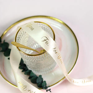 Lude Marque Satin 100% Polyester Happy Valentine's Day Ruban Logo Personnalisé <span class=keywords><strong>Amour</strong></span> Style Visage Unique pour Emballage Cadeau - Product Image 5