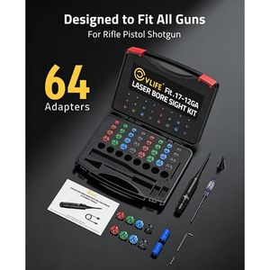 Kit de Alineación Láser CVLIFE con 64 Adaptadores, Láser Verde y Rojo para Escopeta, Pistola, Rifle, Caza - Product Image 2