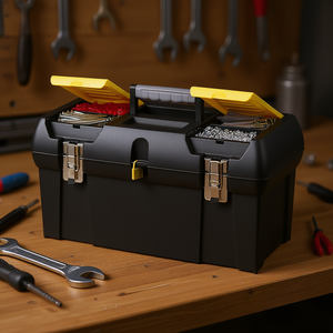 Boîte à outils Série 2000 avec charnière métallique, 2 plateaux organisateurs, organiseur de rangement - Product Image 3