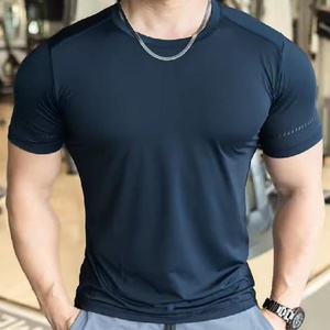 Camisetas de algodón para <span class=keywords><strong>hombre</strong></span>, <span class=keywords><strong>cuello</strong></span> <span class=keywords><strong>alto</strong></span>, corte ajustado, manga larga, con estampado de logotipo frontal, camisetas de <span class=keywords><strong>jersey</strong></span>, camiseta de algodón para <span class=keywords><strong>hombre</strong></span> - Product Image 1