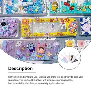 Decodem decorazione argilla simulazione pasta creativa giocattoli fai da te 60g manuale panna montata colla per artigianato fatto a mano e custodia per telefono - Product Image 5