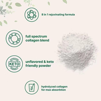 Poudre de peptides de collagène multi-sources OEM ODM, supplément de collagène hydrolysé pour la santé des cheveux, de la peau, des ongles et des articulations, marque privée