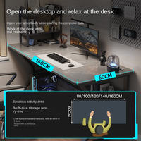 Bureau d'ordinateur de jeu et de travail réglable de base, luxe, bleu, mini, haut de gamme, à vendre