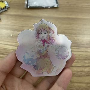 Vente en gros d'autocollants japonais <span class=keywords><strong>Jujustu</strong></span> Kaisen d'anime Kugisaki 3D autocollant de mouvement autocollant lenticulaire d'anime pour voiture décor d'ordinateur portable - Product Image 2