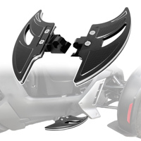 Repose-pieds avant en aluminium en forme de chauve-souris sur mesure pour Can-Am Ryker 600 900 Rally Edition 2019-2024