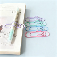 Clips en forme de cœur multifonctionnels Shiyong, clips pour stylos, marque-pages pour une utilisation quotidienne, carnet, agenda, fournitures ménagères