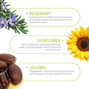 Huile Essentielle de Romarin et Menthe OEM pour Soin du Cuir Chevelu et Nutrition des Racines Capillaires, Arôme Rafraîchissant pour Renforcer et Lisser les Cheveux - Product Image 6