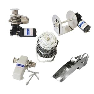 Hot Sales 12V Elektrische Ankerwinde Horizontal & Vertikal mit Bruce-Anker für Boote und Schiffszubehör - Product Image 1