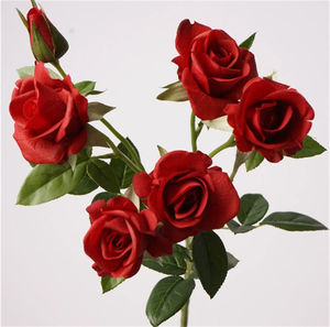 C-056 Flor de Rosa Artificial de Látex Hidratante con Múltiples Cabezas, Tacto Real, para el Día de la Madre, Decoración de Sala de Estar, Gran Venta - Product Image 4
