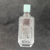 Bouteilles en verre de haute apparence de 250ml pour la vente des fabricants de vodka au whisky et au rhum de vin blanc