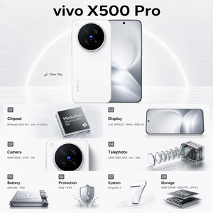 <span class=keywords><strong>vivo</strong></span> X500 Pro รุ่นใหม่ ปี 2026 สมาร์ทโฟน 5G Octa Core 144Hz พร้อมหน้าจอ AMOLED 6.3 นิ้ว รองรับซิมคู่ คุณสมบัติเล่นเกม <span class=keywords><strong>VIVO</strong></span> x500pro - Product Image 3