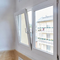 Ventana Abatible y Giratoria de Alto Impacto Deezon NFRC con Persiana Integrada para Cocina, Construcción de Aleación de Aluminio