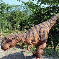 Costume de dinosaure T-rex réaliste personnalisé, Dino Alive avec son, pour les fêtes d'enfants, les parcs d'aventure, les musées