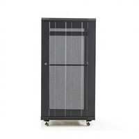 Armoire réseau 19 pouces 18U économique 600x1000x600mm, rack de serveur sur pied avec porte en verre trempé pour centre de données