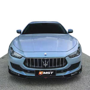 Kit carrosserie en fibre de carbone 2018-2019 pour Maserati <span class=keywords><strong>Ghibli</strong></span> dans le style CMST, lèvre avant, diffuseur arrière, jupes latérales et spoiler de coffre, lifting - Product Image 1