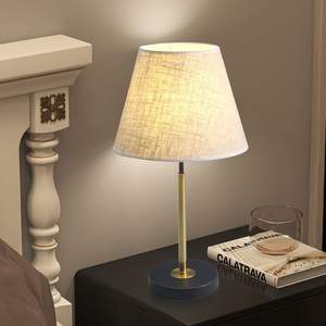 Lampe de chevet minimaliste moderne avec fonction de gradation, éclairage luxueux et confortable pour hôtel, maison d'hôtes, abat-jour ovale, entrée 5V pour usage domestique - Product Image 5