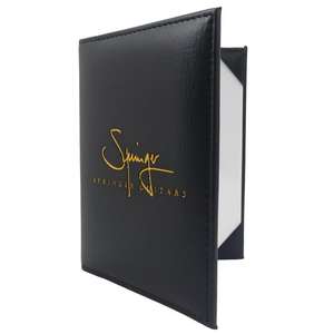 Multifunción PU cuero graduación diploma titular carpeta certificado cubierta con 8 esquinas protectoras A4 - Product Image 1