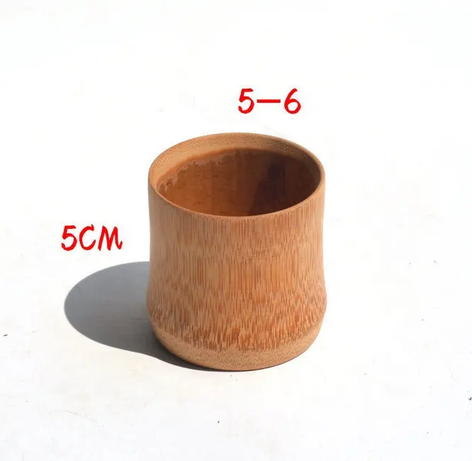 Мини-простая зеленая экологическая индивидуальная бамбуковая чашка для мероприятий