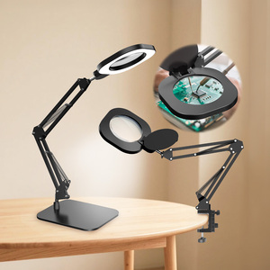 Lampe Loupe Haute Définition 10x avec Éclairage LED, Réglage Multi-Angles, Cache Anti-Poussière, pour Artisanat, Lecture, Beauté, Certifiée UL/CE - Product Image 5