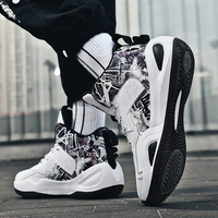 Vente en gros de fabricant de baskets tendances chaussures plates de basketball chaussures d'extérieur style basketball avec semelle en caoutchouc pour hommes