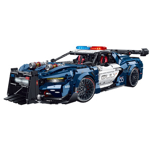 Guli 10655 Superauto Coche de Policía, Bloques de Construcción, Juguete para Adolescentes, Más de 800 Piezas, Funciona con Batería - Product Image 1