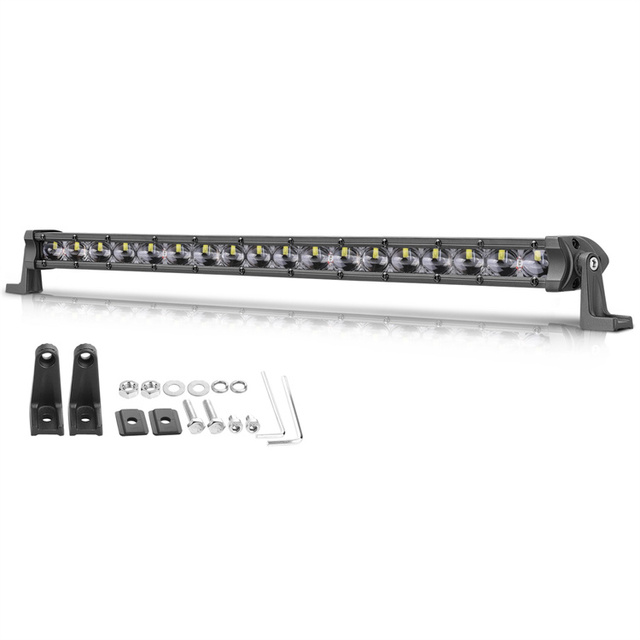 New 20 Inch 12-28V 54W Spot Beam LED Light Bar IP67 Waterproof 5400 Lumens Diecast Aluminum for Cars/ATV/UTV
