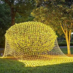 LED Wasserdichte Fischernetz-Lichter, Farbig, Lichterkette, Blinkend, Sternenhimmel Solar-Rasenbeleuchtung, Niederspannung - Product Image 2