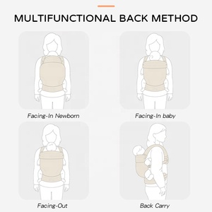 <span class=keywords><strong>Mochila</strong></span> Portabebés Ergonómica Ligera y Personalizable para Recién Nacidos, 100% Algodón, Ajustable - Product Image 4