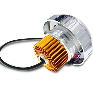 Moto รถราง LED ไฟหน้าผีไฟปีศาจตาคู่เลนส์ปืนใหญ่เลเซอร์สปอตไลท์แฟลชระเบิด - Product Image 3