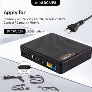 Accueil Mini UPS Petit 5v 9v 12v Dc POE Modem Banque de batteries au lithium Sociétés d'alimentation sans interruption pour routeur Wifi Optique - Product Image 3