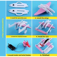 Kit Eksperimen Sains Pesawat Laut Listrik DIY untuk Anak-anak & Remaja - Robot Ikan Terbang dengan Paket Bahan