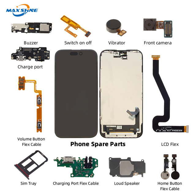 Cell Phone Repair Mobile Parts Mobile Phone Spare Parts for Different Brands Replacement for Iphone for Samsung Spare Parts
