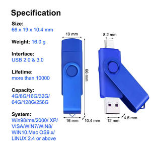 <span class=keywords><strong>Precio</strong></span> más bajo, <span class=keywords><strong>100</strong></span>% de capacidad total, memoria USB tipo C de 2GB, unidad de memoria flash, almacenamiento de datos, unidad USB C OTG al por mayor. - Product Image 5