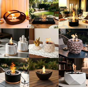 Horno Portátil <span class=keywords><strong>para</strong></span> S'mores, <span class=keywords><strong>Asador</strong></span> <span class=keywords><strong>de</strong></span> Malvaviscos, Brasero <span class=keywords><strong>de</strong></span> Sobremesa <span class=keywords><strong>de</strong></span> Hormigón, Chimenea <span class=keywords><strong>de</strong></span> Bioetanol sin Humo <span class=keywords><strong>para</strong></span> Decoración <span class=keywords><strong>de</strong></span> Patio y Jardín - Product Image 4