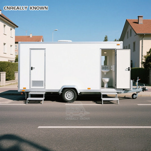 Baño Móvil Resistente, Totalmente Equipado, Inodoro para Eventos al Aire Libre, Remolque de Baño de Lujo - Product Image 1