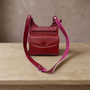 Pochette à fermeture éclair en cuir véritable artisanal, grande capacité, durable, imperméable, écologique, à longue sangle, pour filles, style décontracté et tendance - Product Image 5