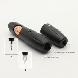Dermographe-pistola de tatuaje permanente inalámbrica, máquina de batería, giratoria, parpadeante Digital, para entrenamiento de Academia - Product Image 4