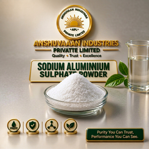 Sulfato de Aluminio (Sulfato de Sodio) de Grado Alimenticio e Industrial, 99% de Pureza, para Tratamiento de Agua, Anshuvaan Industries - Product Image 1